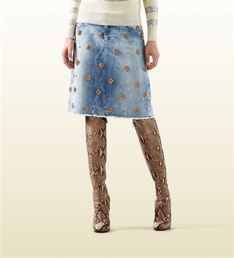 gucci layered skirt|gucci skirt denim.